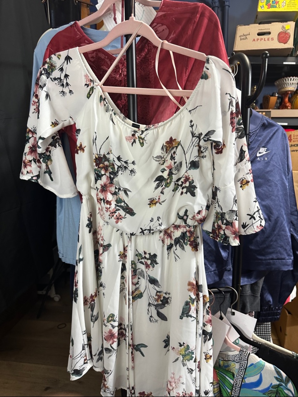 62. White Floral Dress
